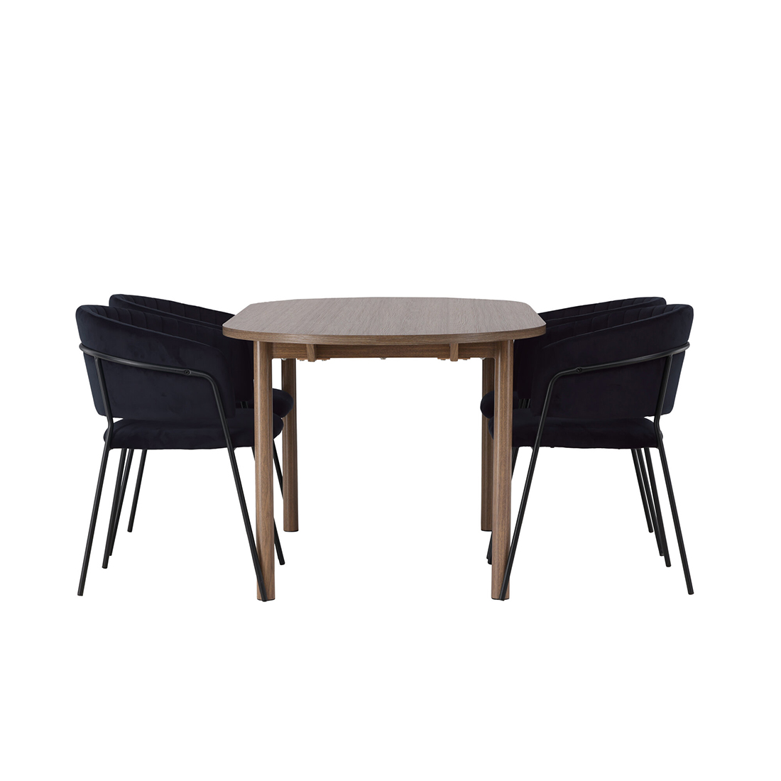 Matgrupp Venture Home Andy Ø120 cm med 4st Selma Matstolar