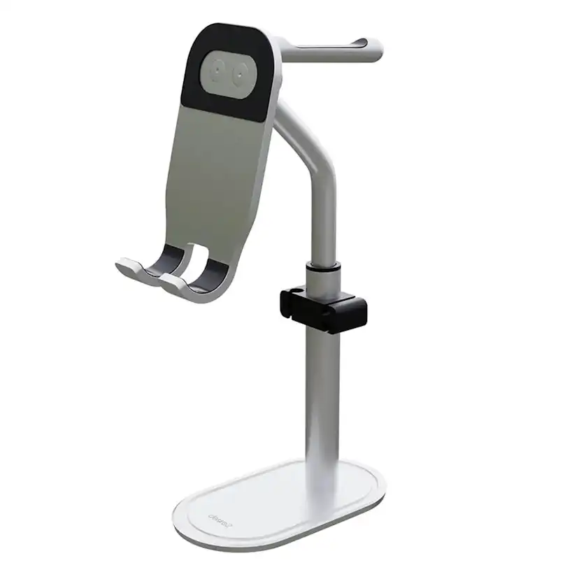 Övriga Mobiltillbehör DESIRE2 Hörlursställ och Mobiltelefonhållare Headrest Pro Silver