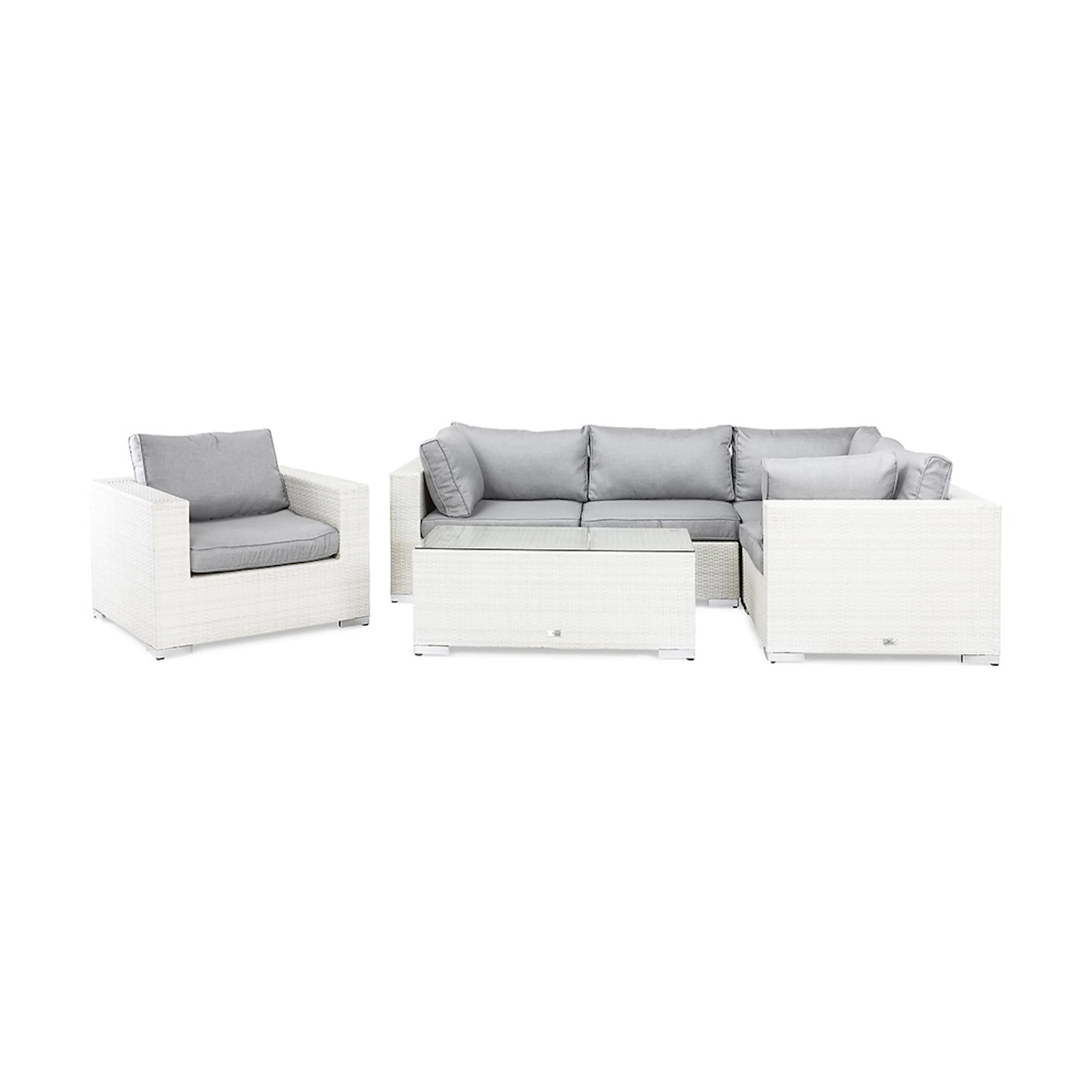 Loungegrupp Comfort Garden Bahamas Soffa 5-sits med Bord med Fåtölj