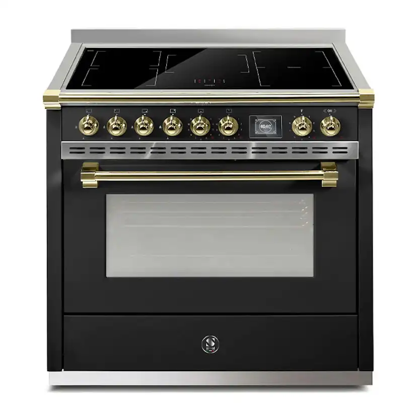 Induktionsspis Steel Ascot Combi-steam 90 cm