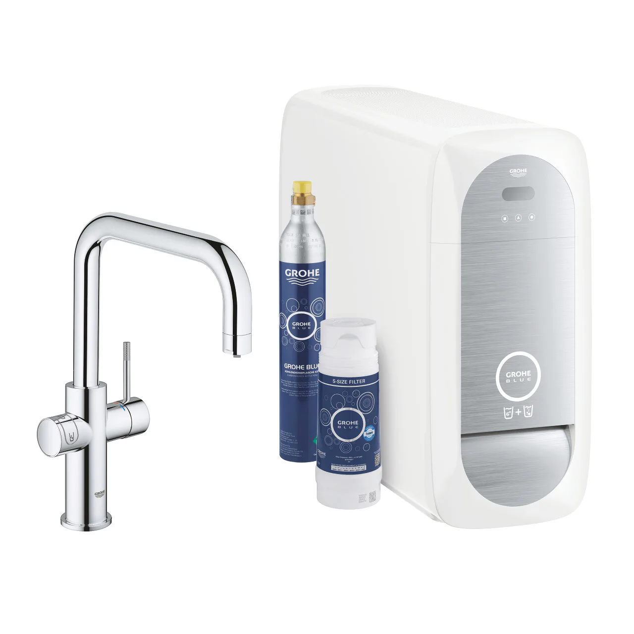 GROHE Blue Home ettgrepp kök U-pip, krom Krom