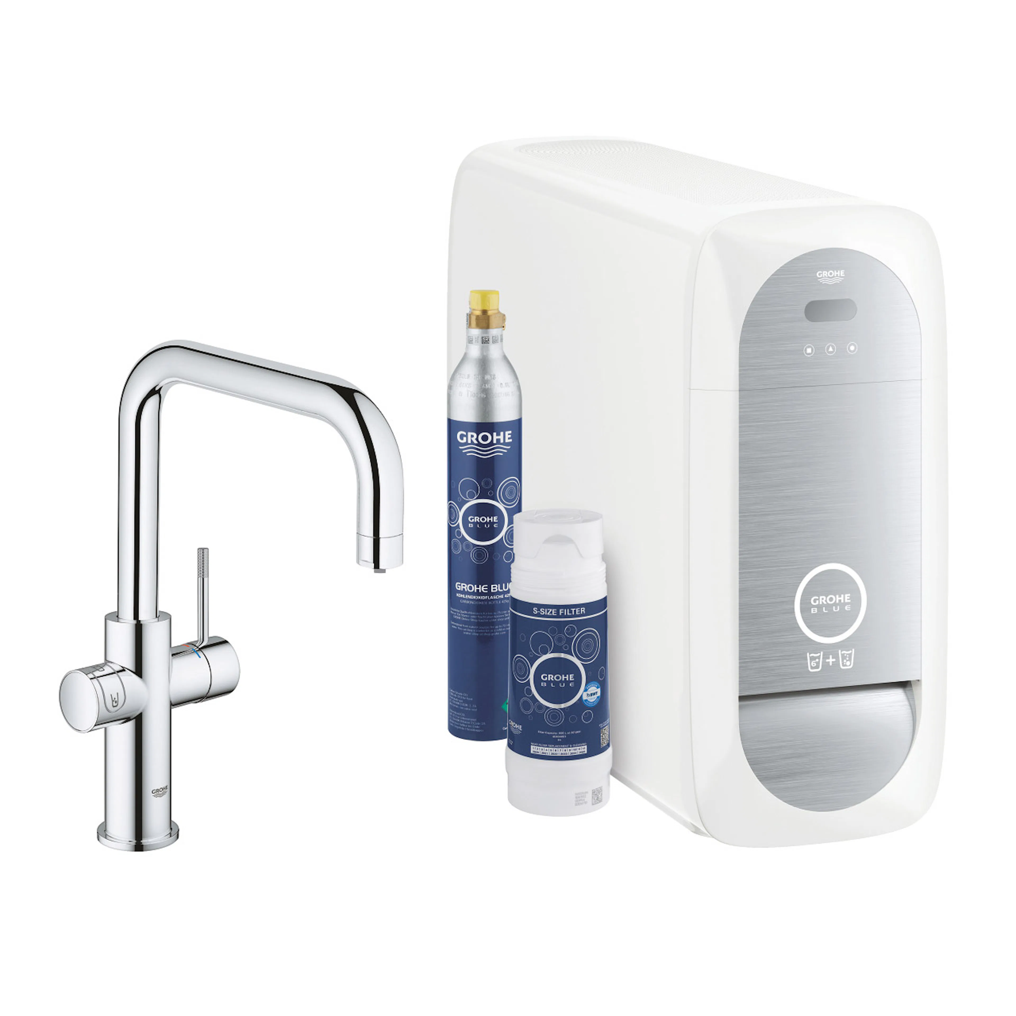 GROHE Blue Home ettgrepp kök U-pip, krom Krom