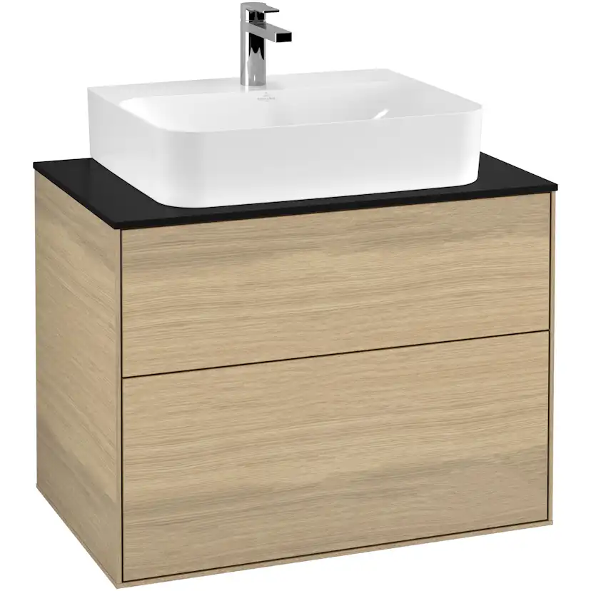 Tvättställsskåp Villeroy & Boch Finion med 2 Lådor och Bänkskiva för Centrerat Tvättställ