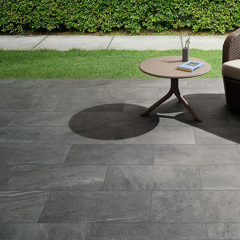 Klinker Coem Ceramiche Brit Stone Mörkgrå Grå 30x60 cm Matt