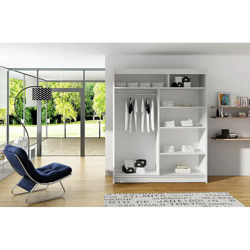 Garderob Scandinavian Choice Leila med Skjutdörrar och Spegel