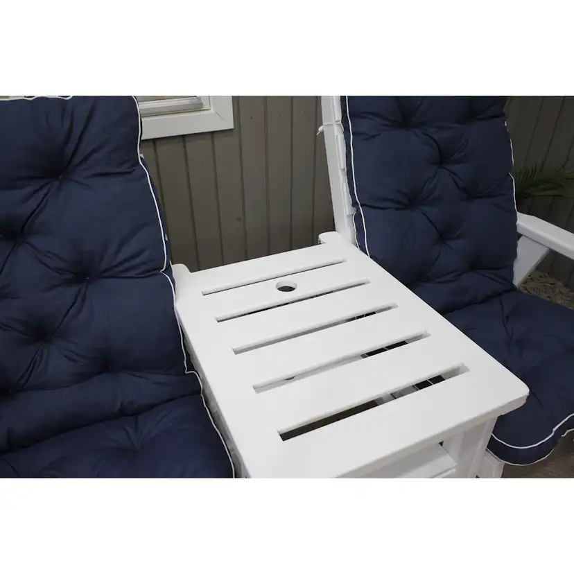 MALMÖ high-back cushion, blue, 2-pack Blå