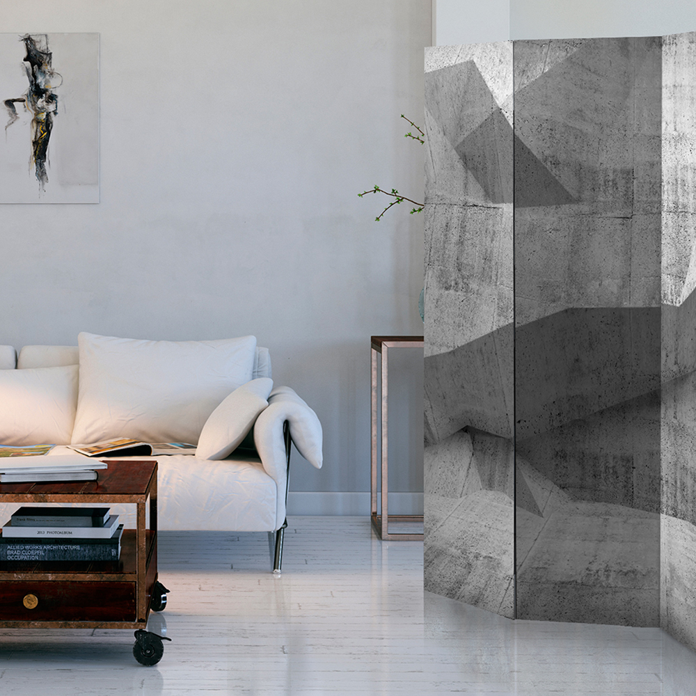 Rumsavdelare Skärmvägg Arkiio Concrete Geometry 135x172 cm