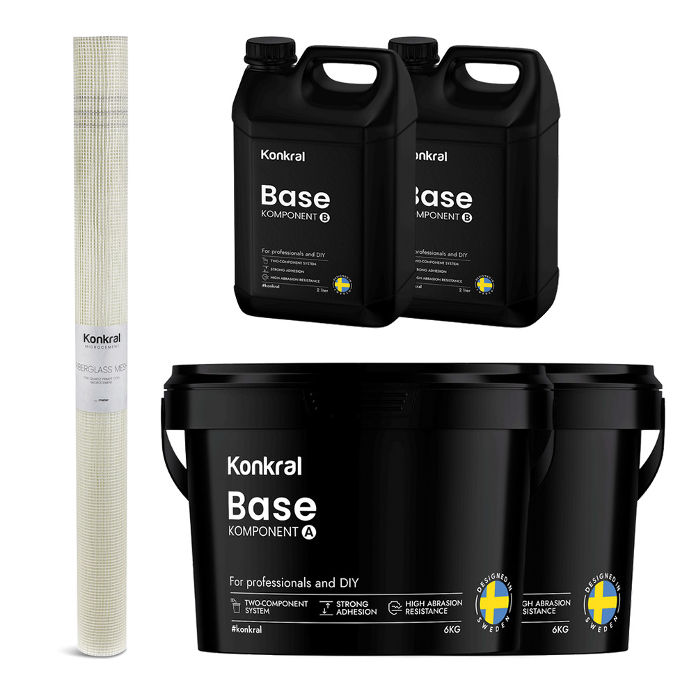 Komplett Förberedelsepaket Konkral För Microcement på Kakel & Klinker
