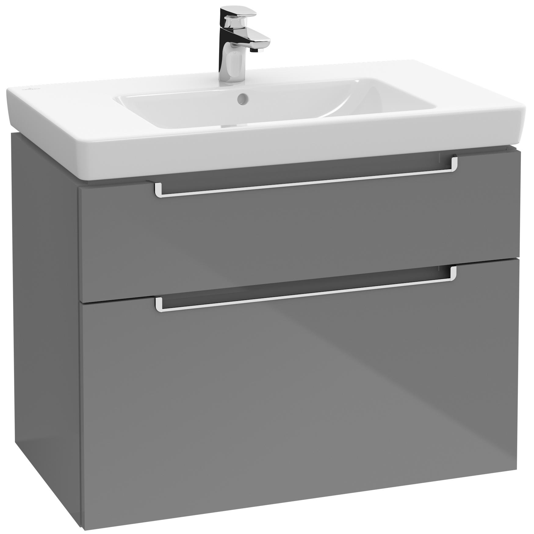 Tvättställsskåp Villeroy & Boch Subway 2.0 med 2 Lådor för Skåpstvättställ