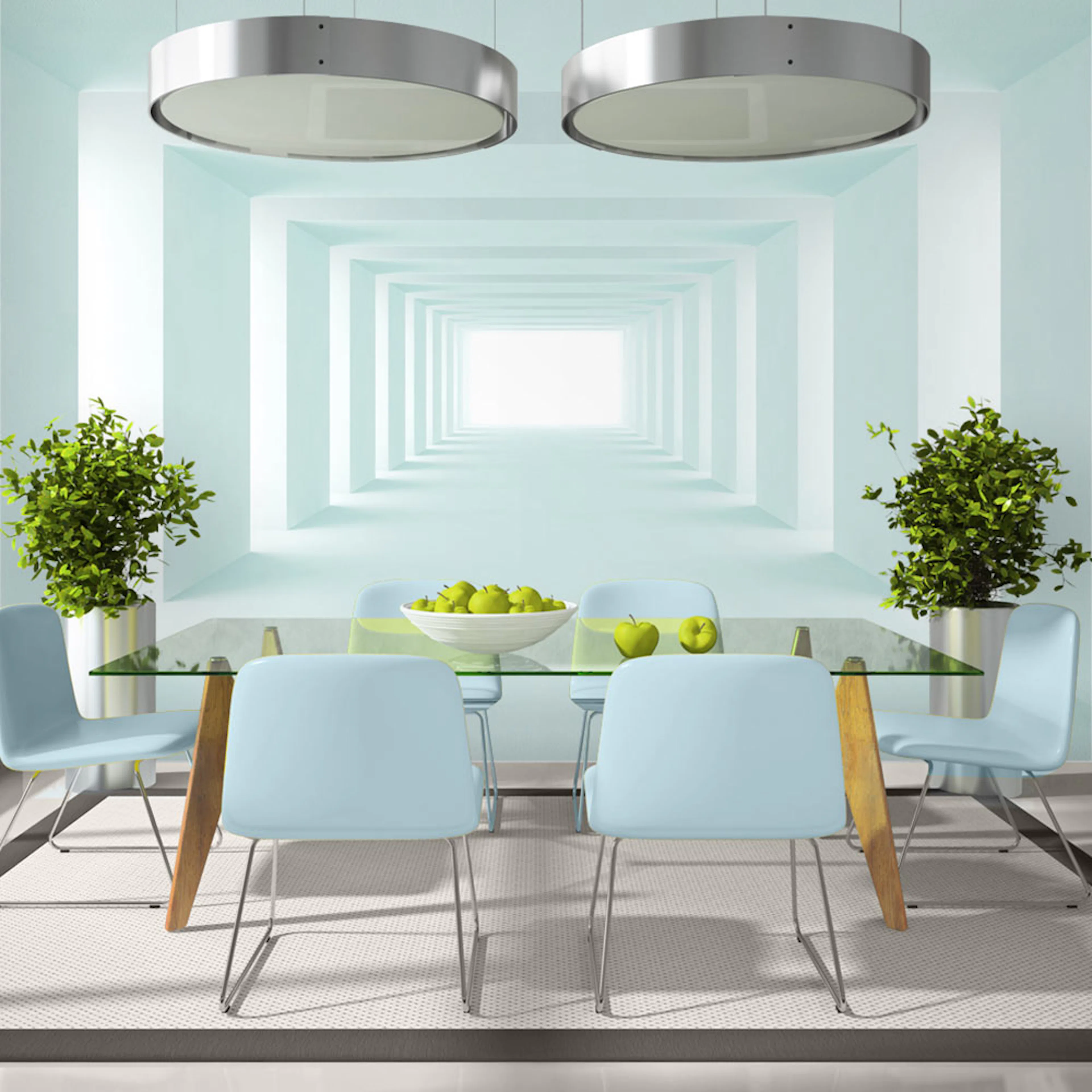 Fototapet Arkiio Självhäftande Celadon Respite