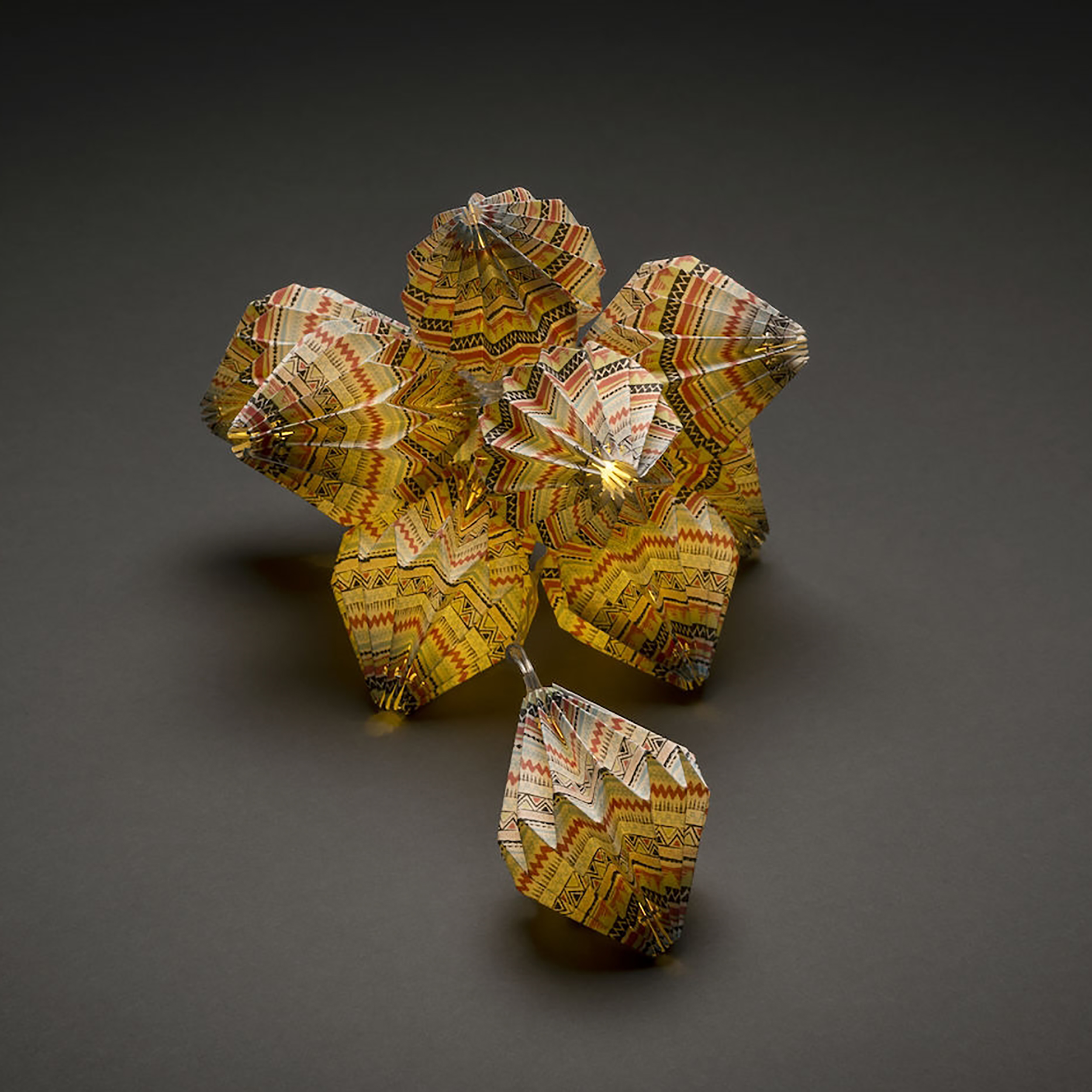 Ljusslinga Gnosjö Konstsmide med Papperslanternor