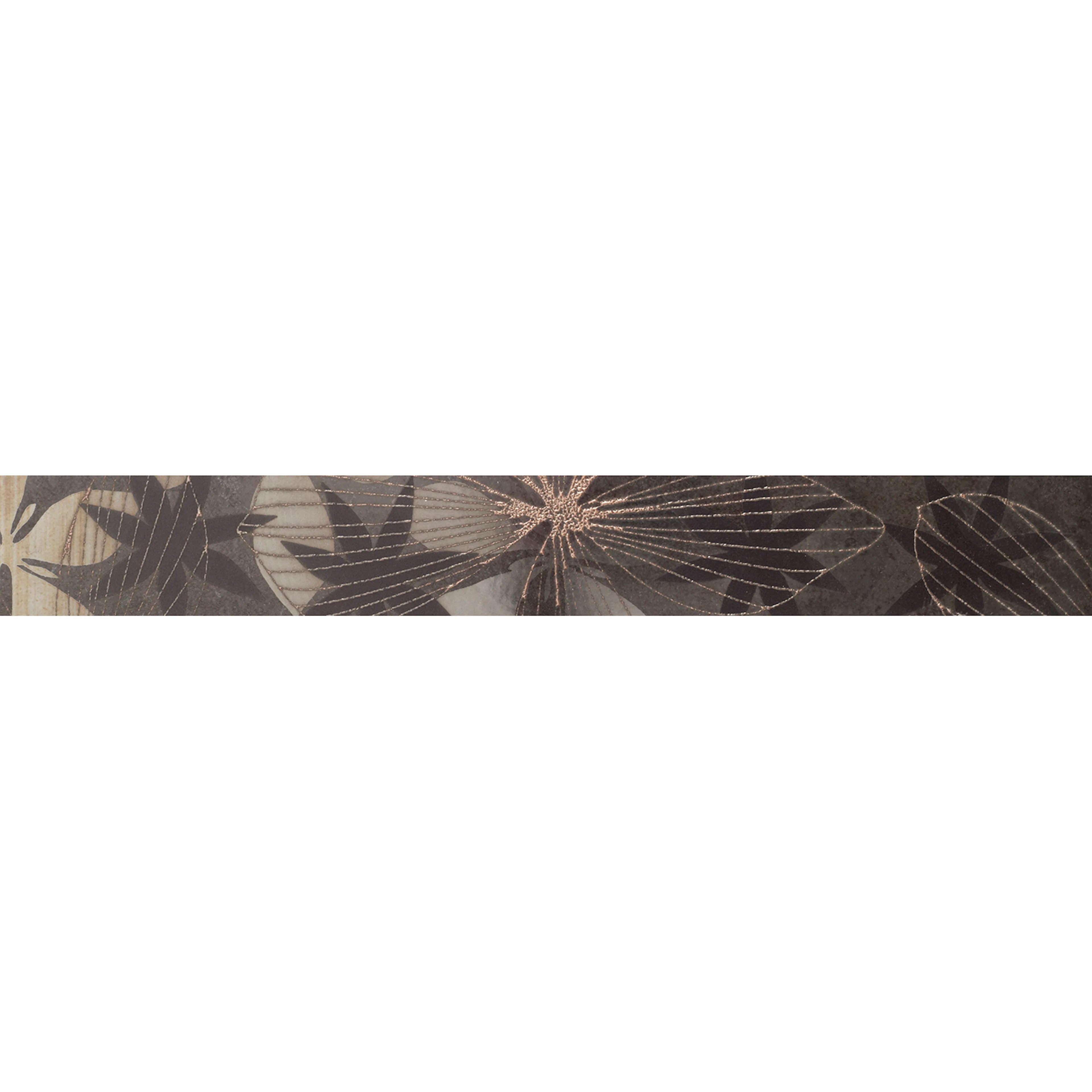 Kakel Arredo Elvana Nero List Svart 5x40 cm