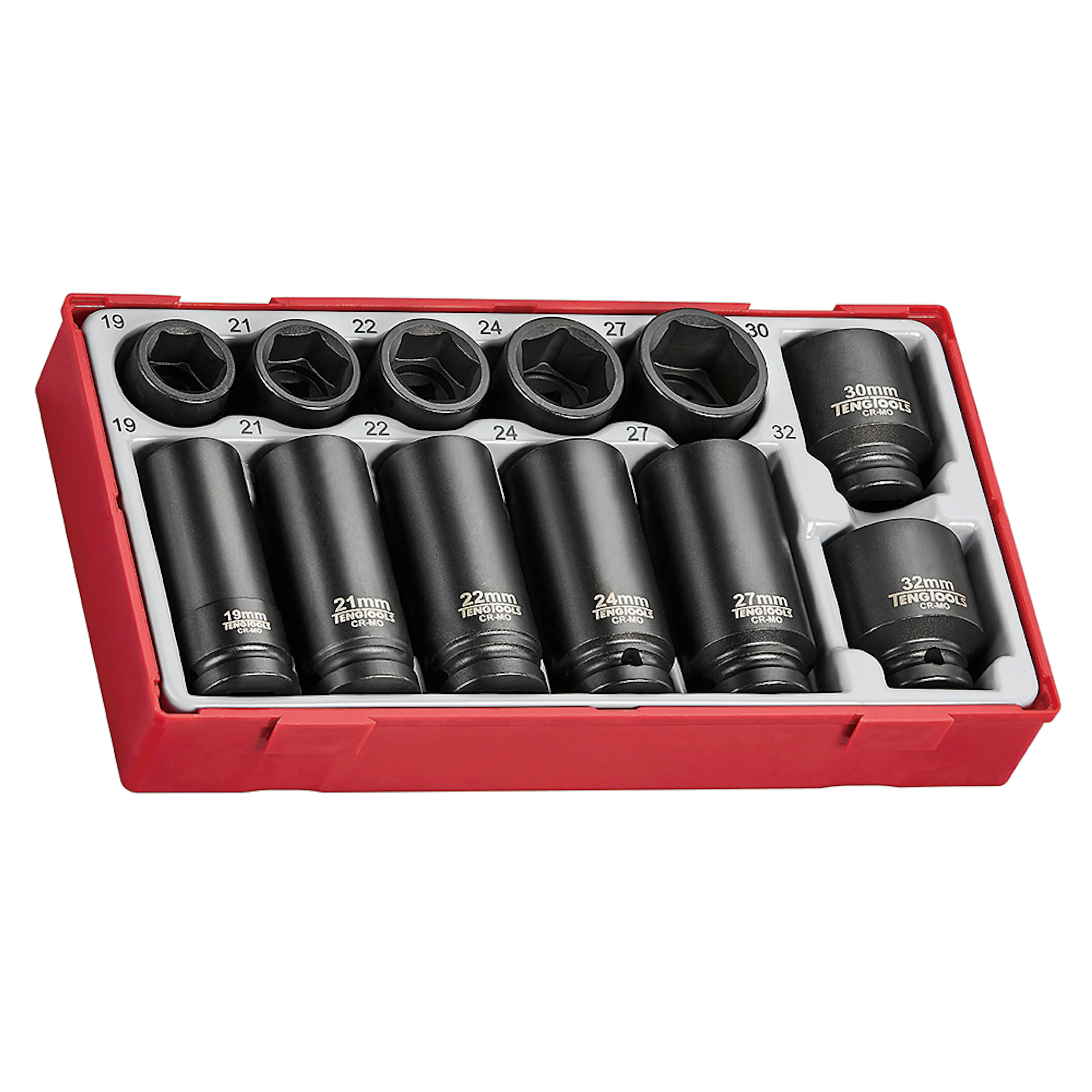 Krafthylssats Teng Tools TT9212 12-delar