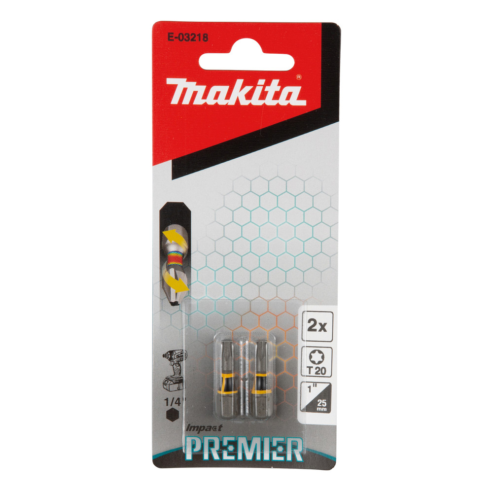 Bits Makita Impact Premier E-03218 T20 25 mm 2-pack