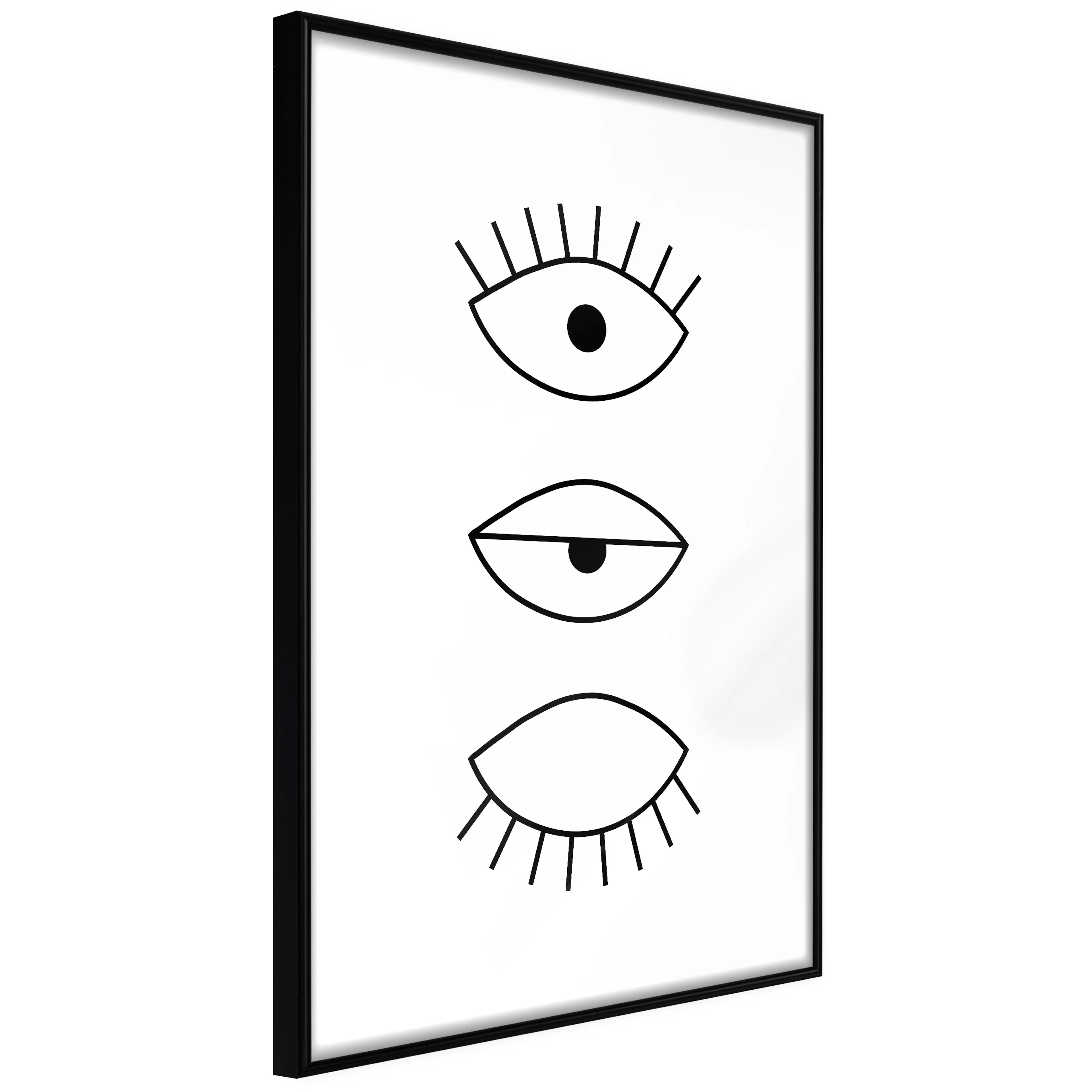 Affisch - In the Blink of an Eye [Poster] 40x60 Svart ram, 40x60 cm