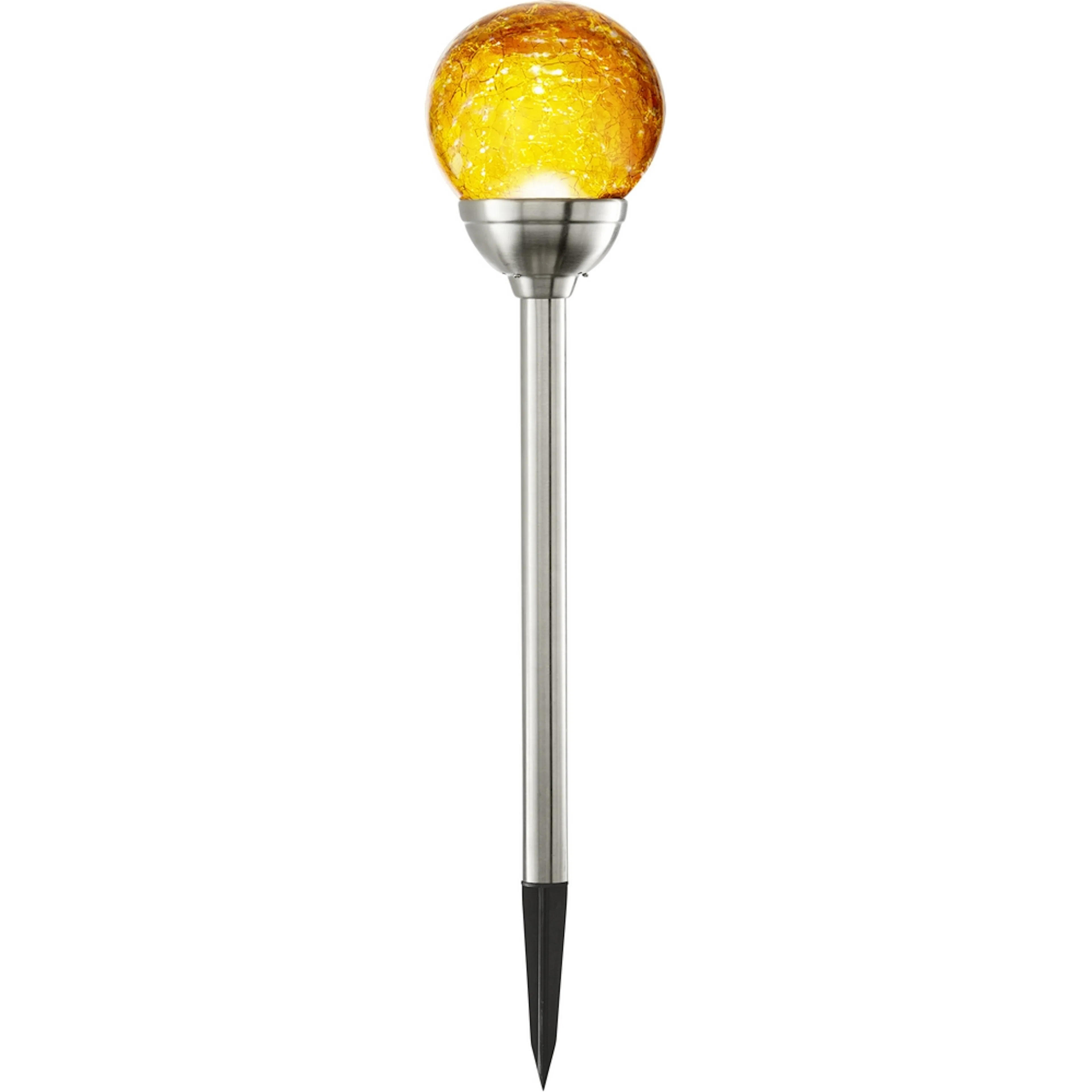 Solcells-pollare Roma Amber/Svart