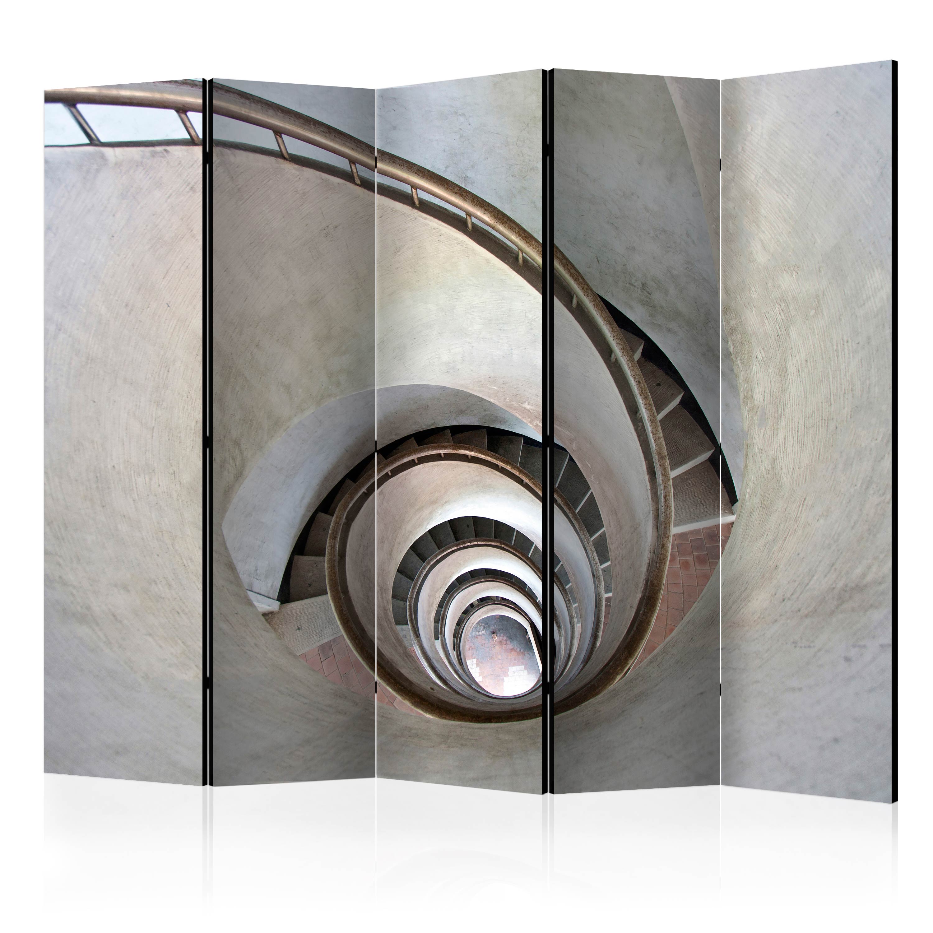 Rumsavdelare Skärmvägg Arkiio White Spiral Stairs II 225x172 cm