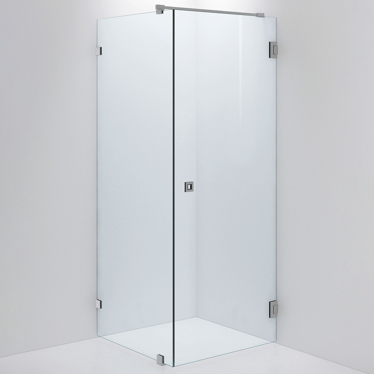 Duschvägg ARC 13 Original,Clear, Brushed Stainless,Dörr 800( 800x800 mm, Borstad Rostfri