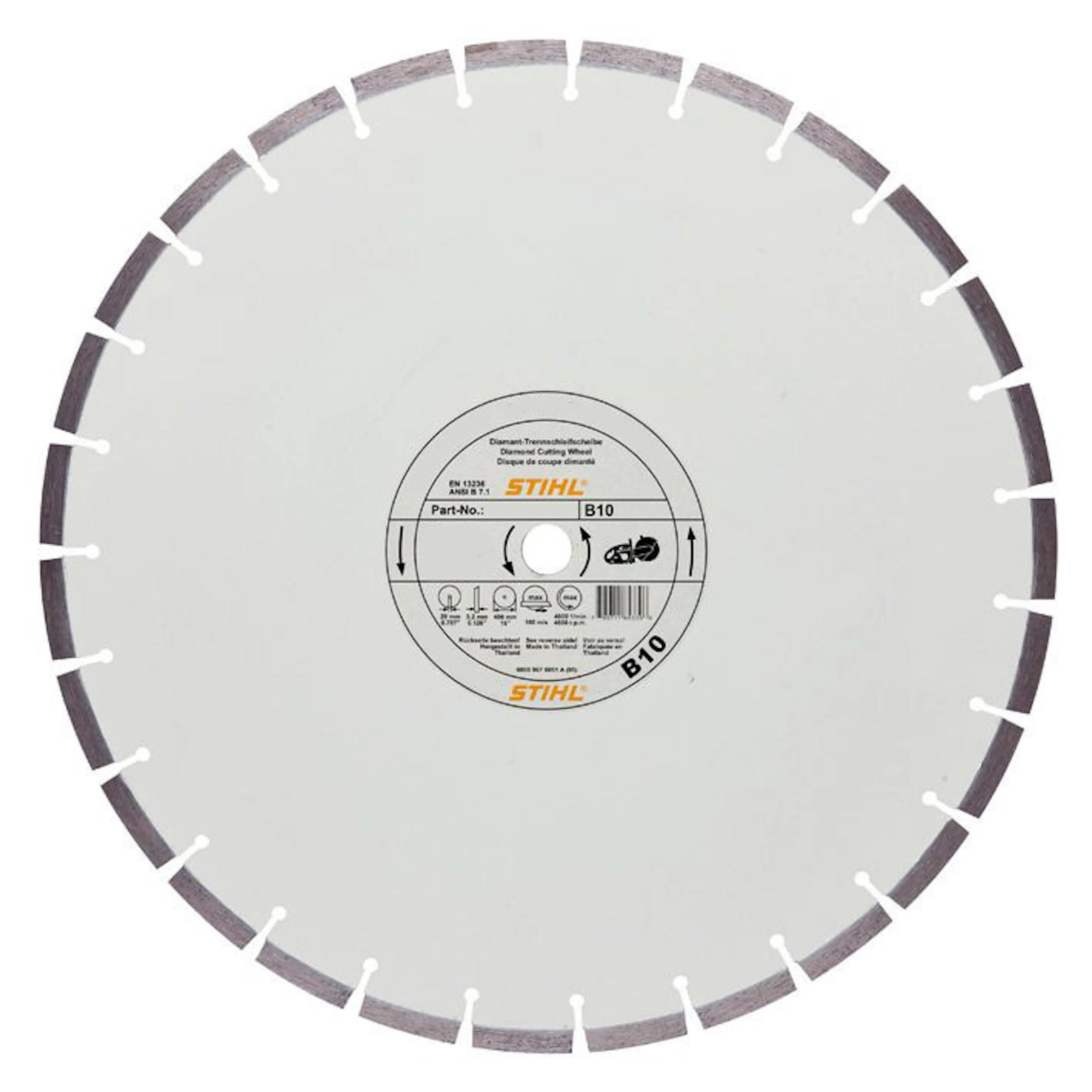 Diamantkapskiva STIHL D-B10 Betong Ø 350 mm
