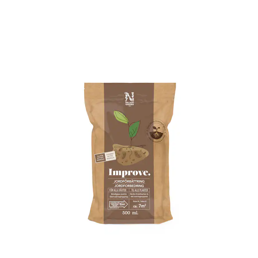Växtnäring Nelson Garden Jordförbättring Improve Krav 500 ml