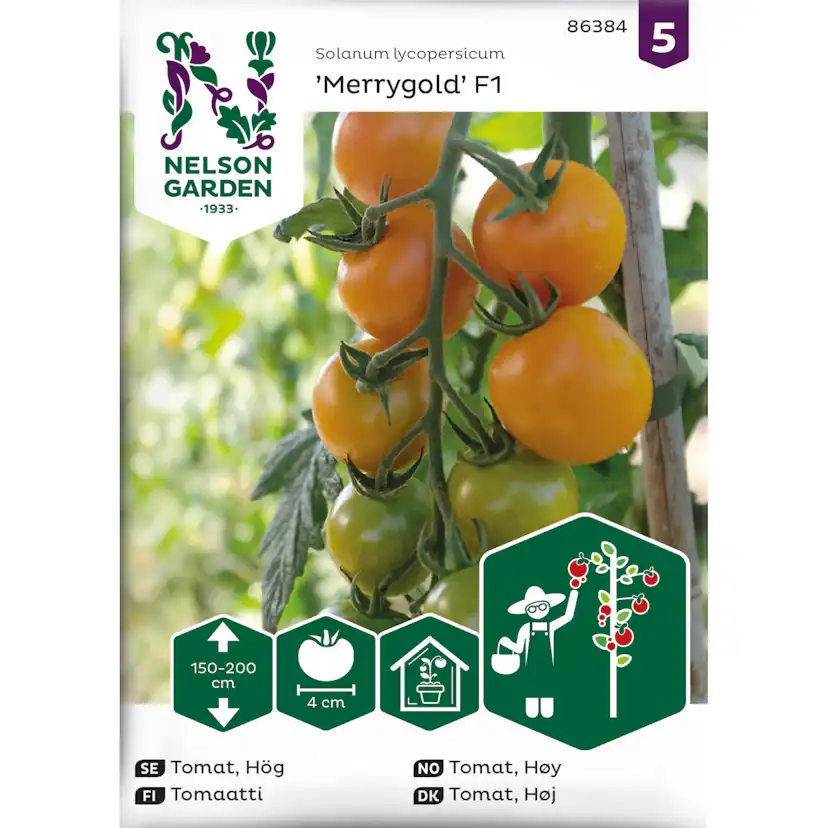 Frö Nelson Garden Tomat Hög Merrygold F1