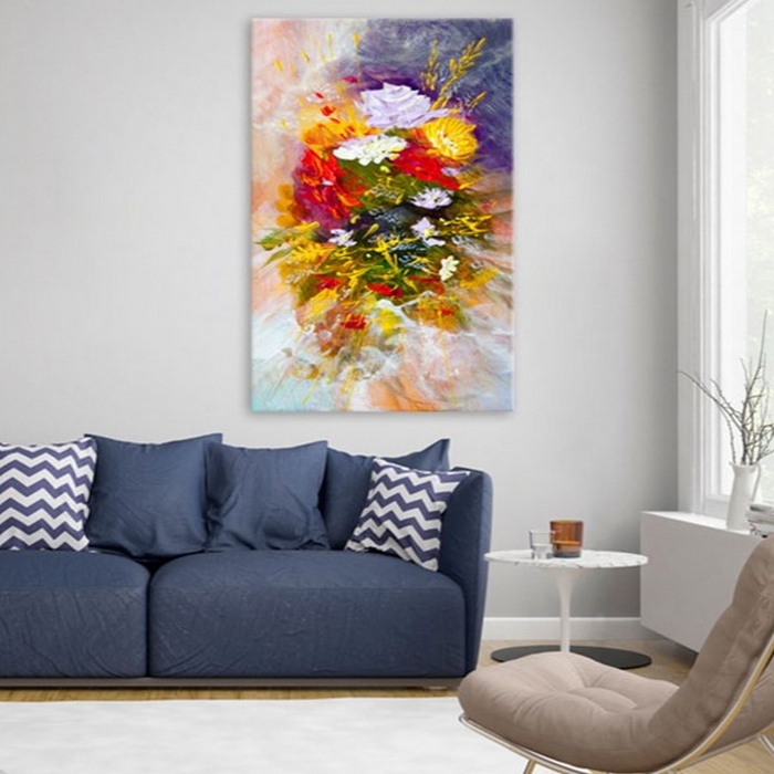 Tavla Arkiio Blommor I Augusti