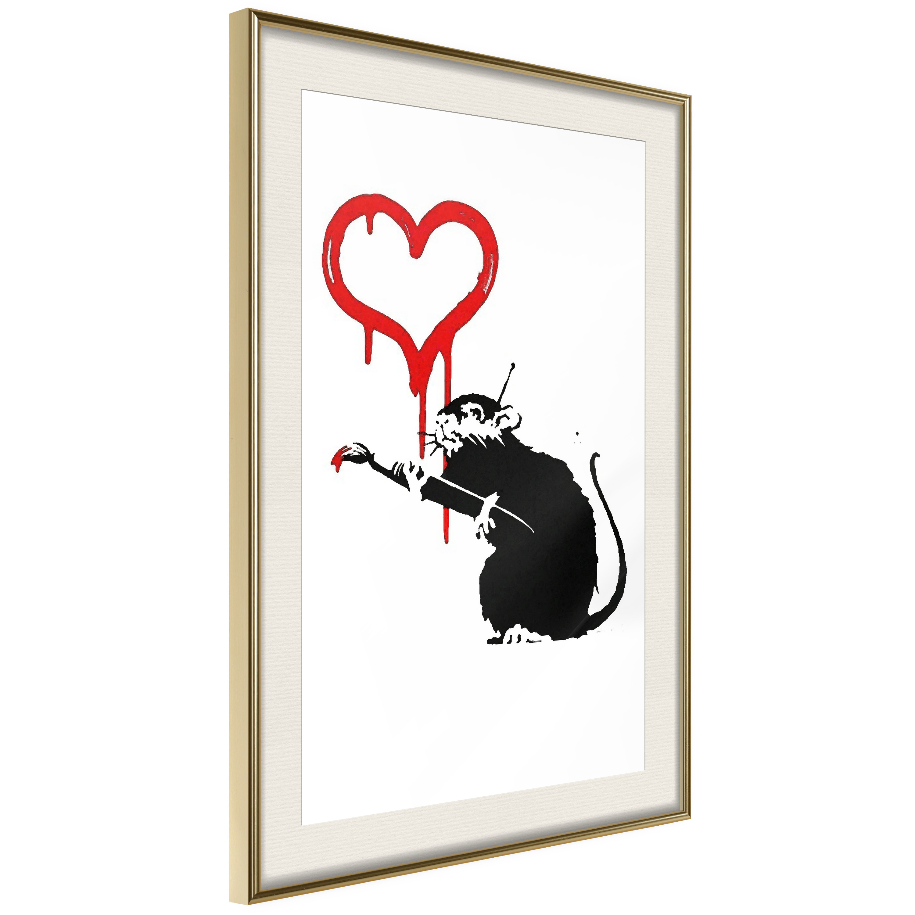 Poster Artgeist Affisch Love Rat