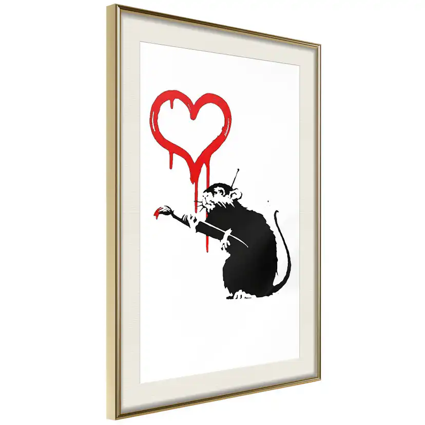 Poster Artgeist Affisch Love Rat