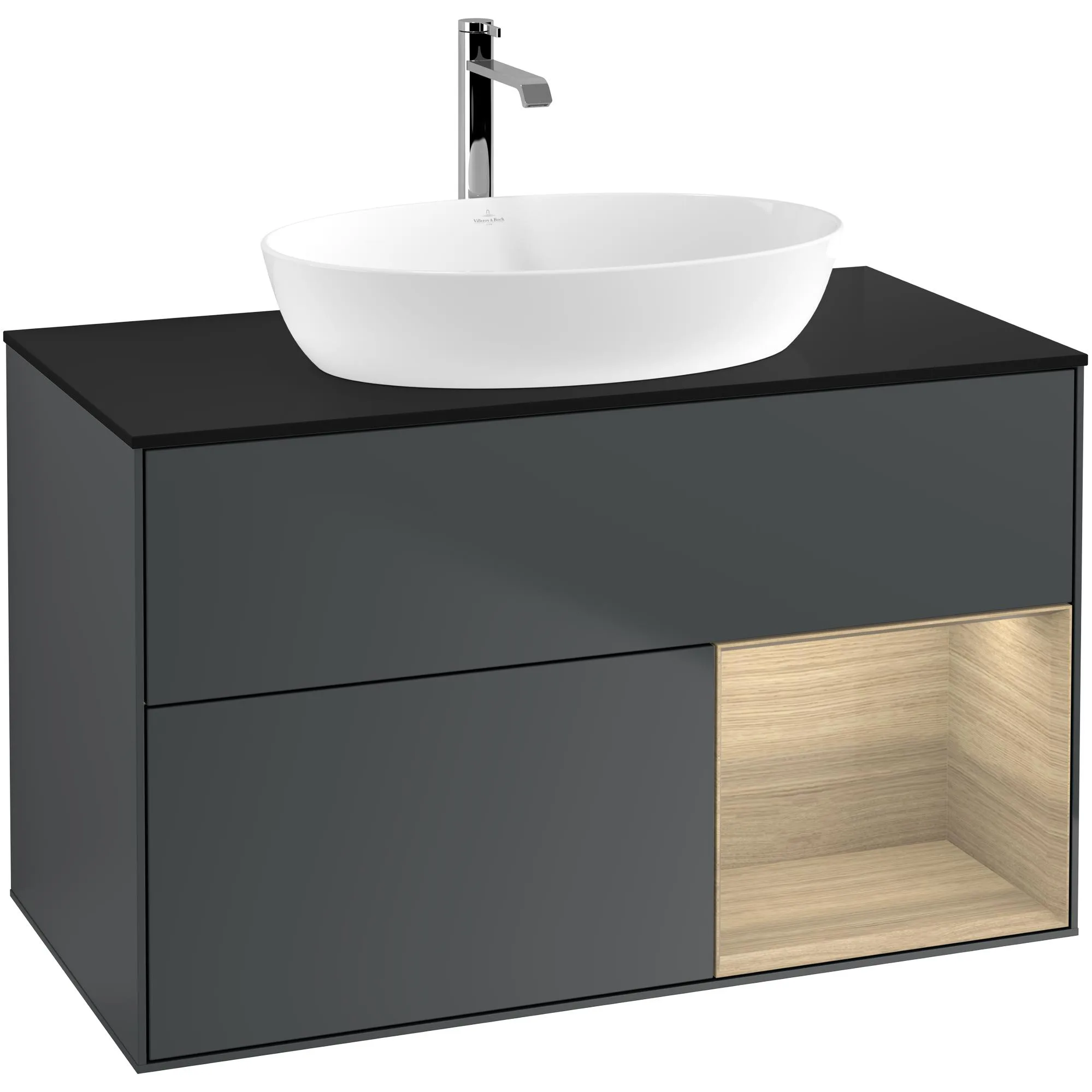 Tvättställsskåp Villeroy & Boch Finion med 2 Lådor Hylla och Bänkskiva för Fristående Tvättställ från Artis & Collaro