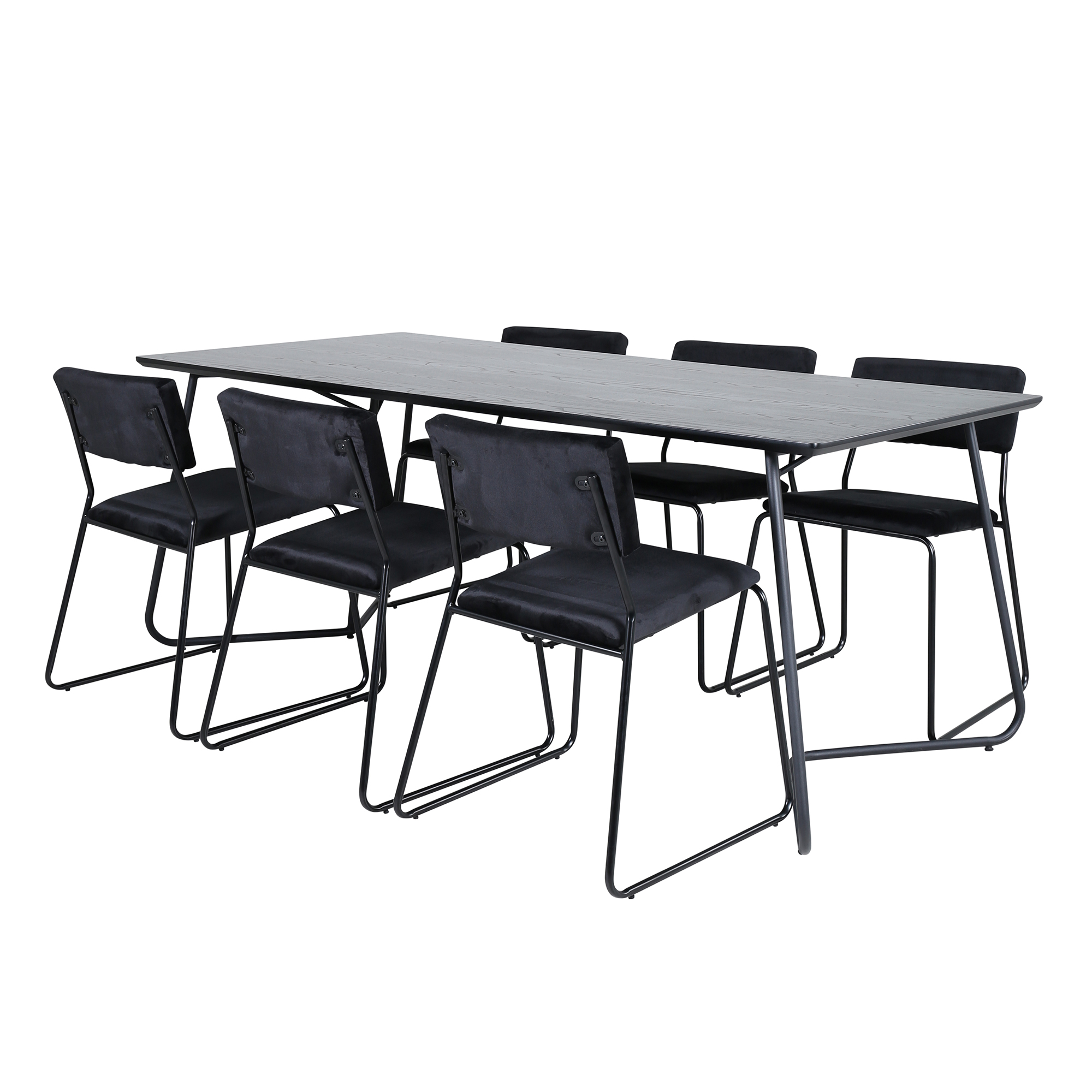 Matgrupp Venture Home Annika med 6 Kungshamn Stolar Sammet