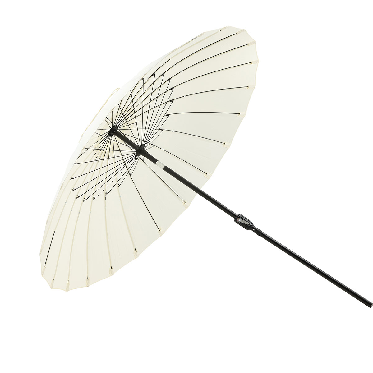 Palmetto Umbrella w. tilt, White, 270 Vit