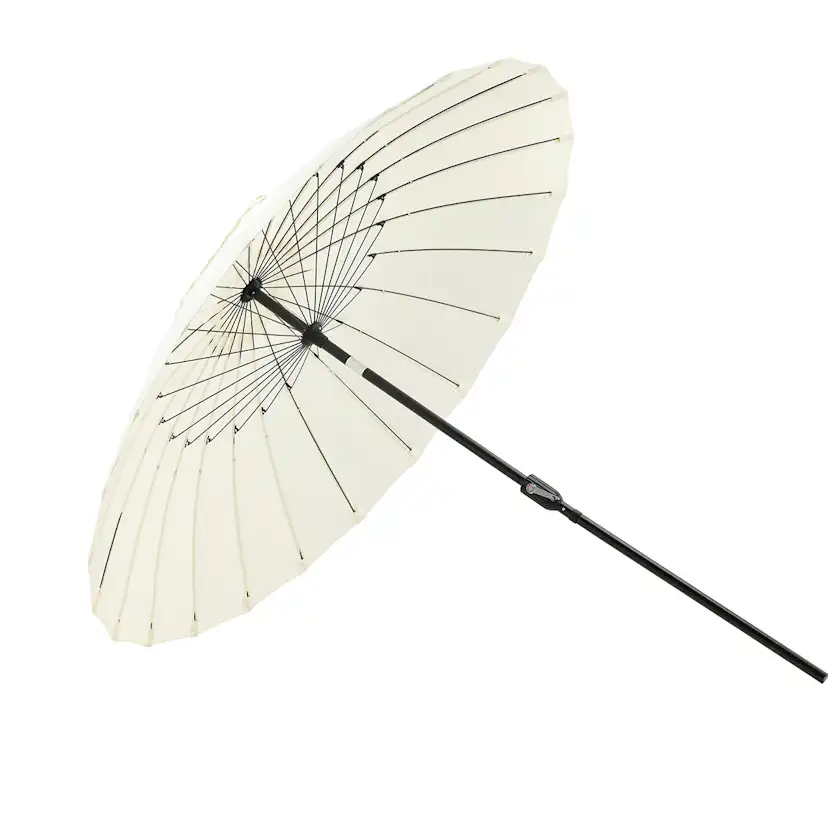 Palmetto Umbrella w. tilt, White, 270 Vit