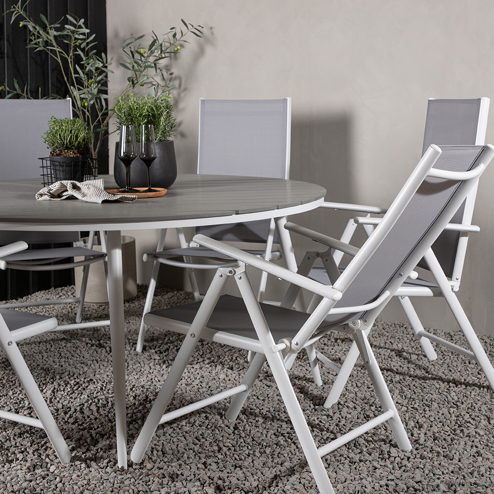 Matgrupp Venture Home Break Ø150 cm med 6 Break Stolar