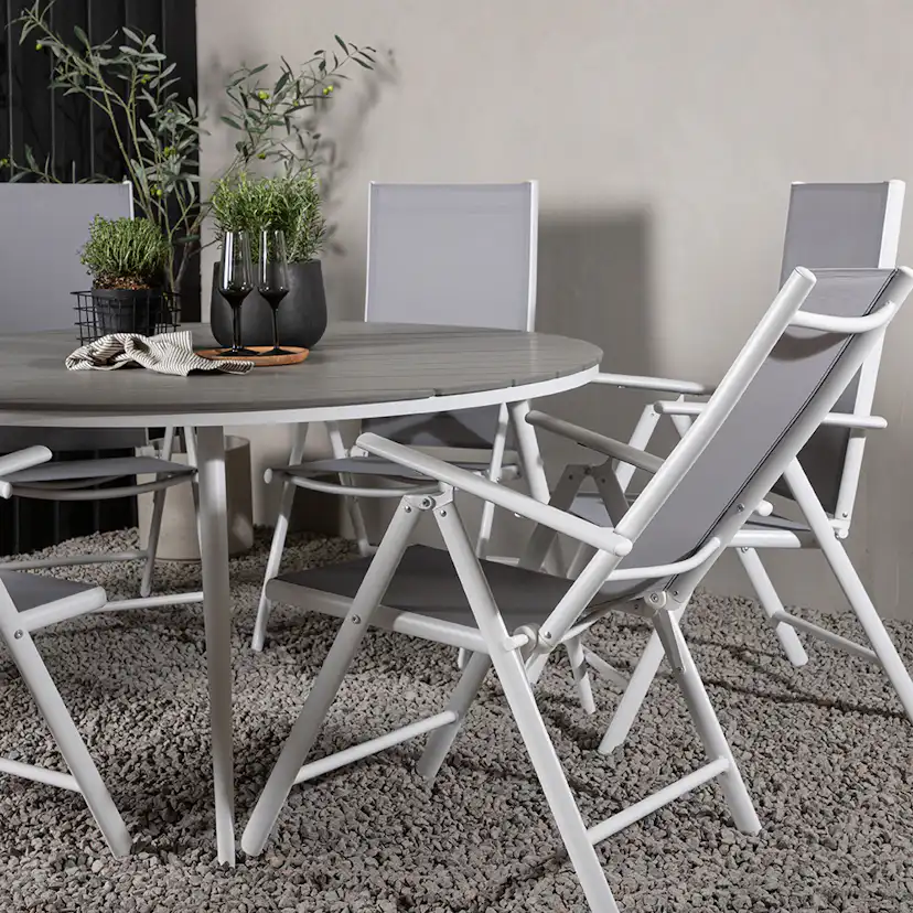 Matgrupp Venture Home Break Ø150 cm med 6 Break Stolar