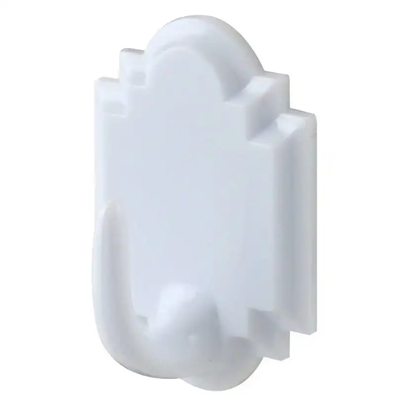 Plastkrok Millers Självhäftande Vit