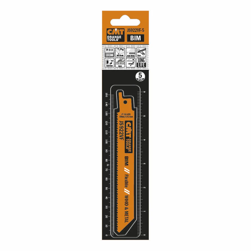 Tigersågblad Trä/metall 150mm BIM Flex 5 st 5 st