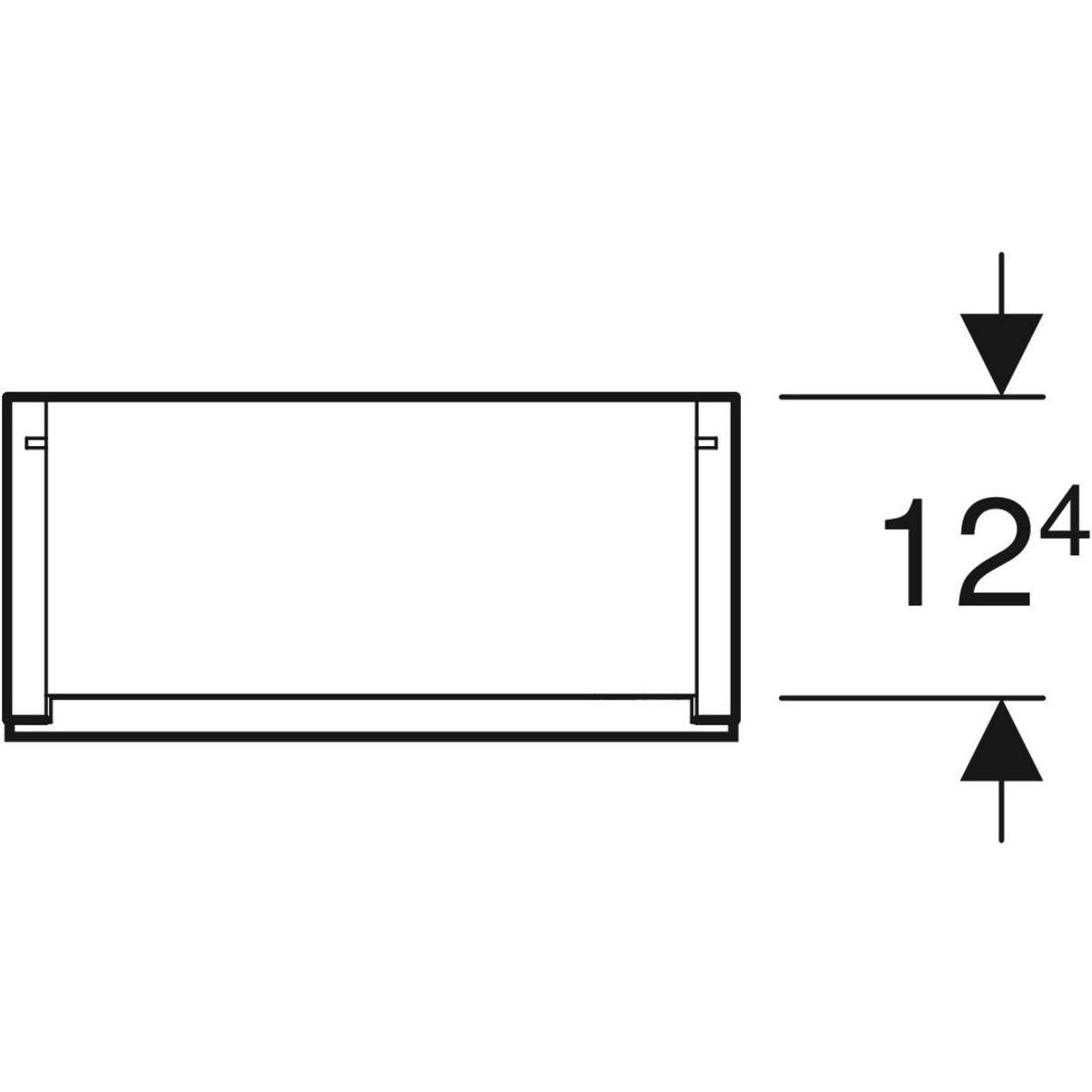 Ifö Elegant överskåp med en dörr: B=29.6cm, H=63.3cm, T=13.4 Vit