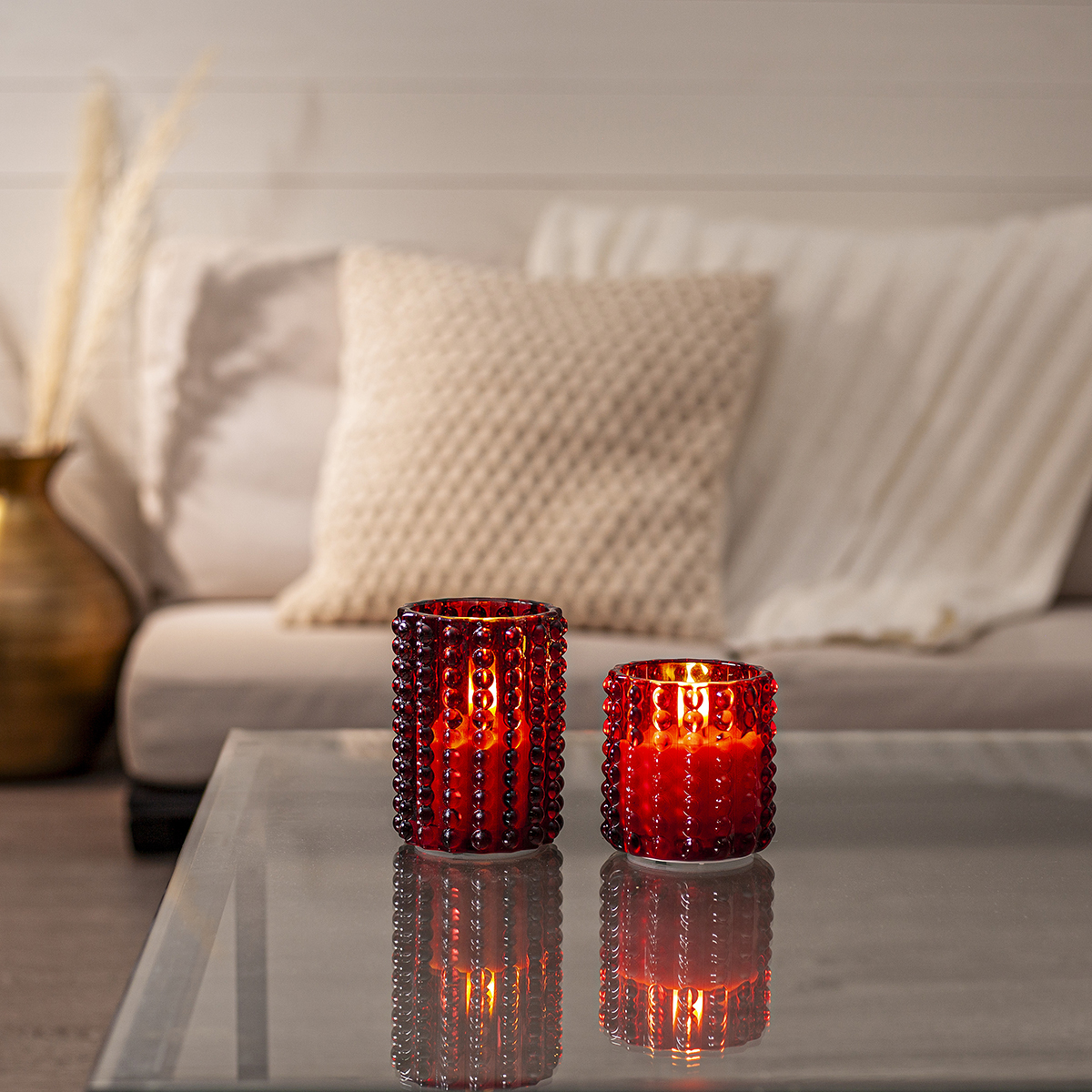 LEDLjus Flamme Dotty 12,5 cm Red Red
