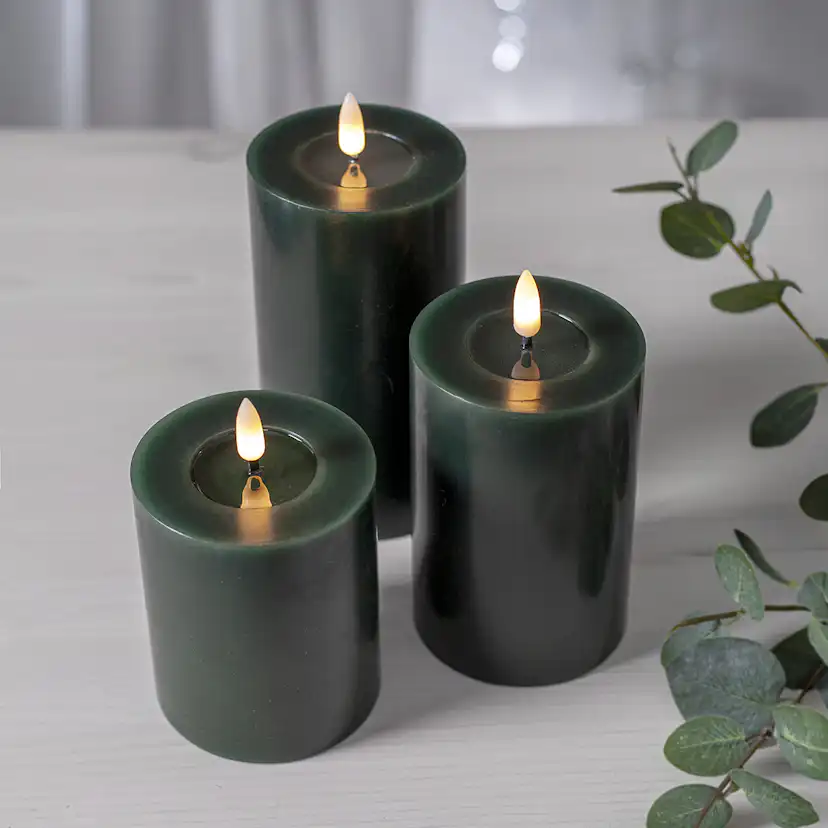 LED-Blockljus Star Trading Flamme Flow 12,5 cm