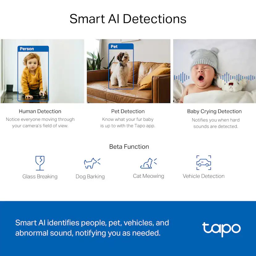 Övervakningskamera Tapo C220 Pan/Tilt AI Home