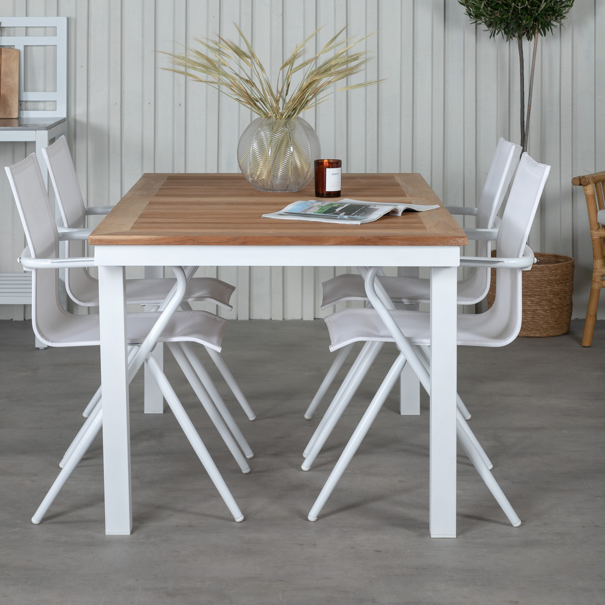 Matgrupp Venture Home Pave med 4 Act Stolar L: 160 cm