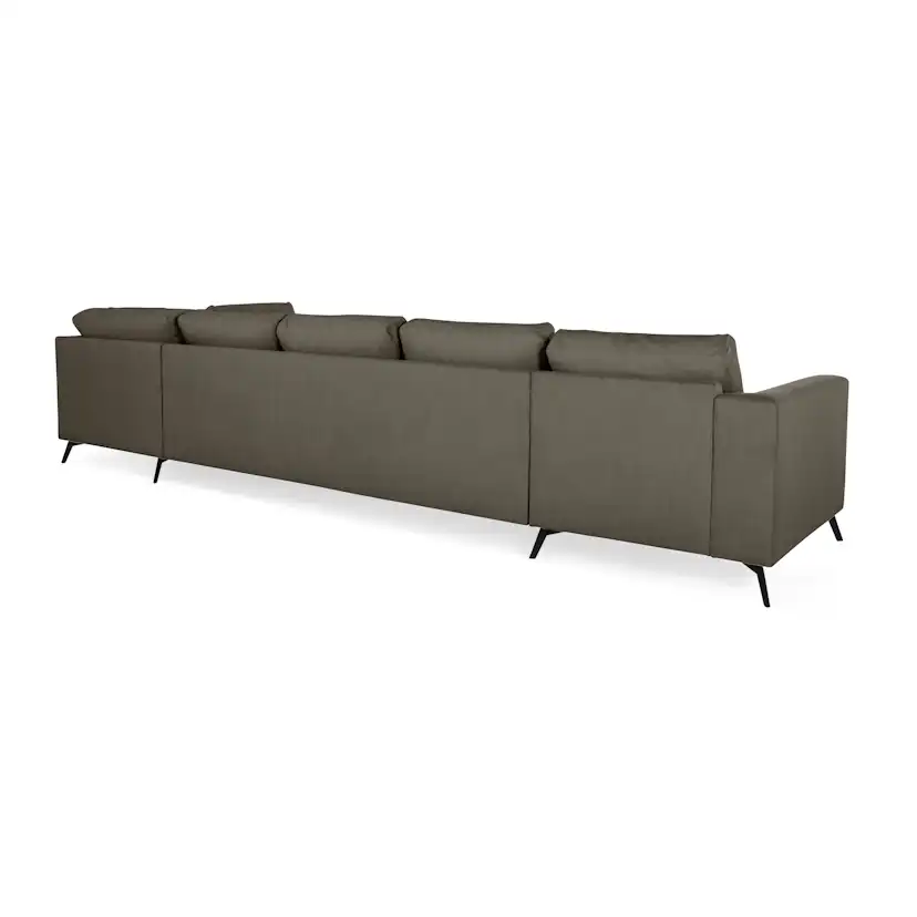 6-sitssoffa Scandinavian Choice Ocean Lyx U-formad med Schäslong 395 cm inkl Fotpall
