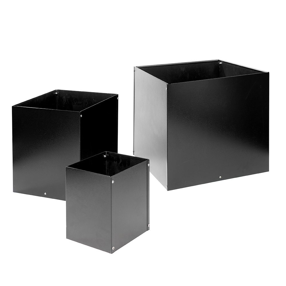 Ytterkruka Skotte Garden Kruka Plantera Svart Stål 40X40X45 cm