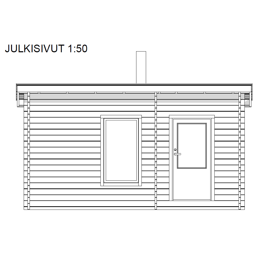 Bastu LP Garden 11,2 m²  Modern Pulpettaktkonstruktion