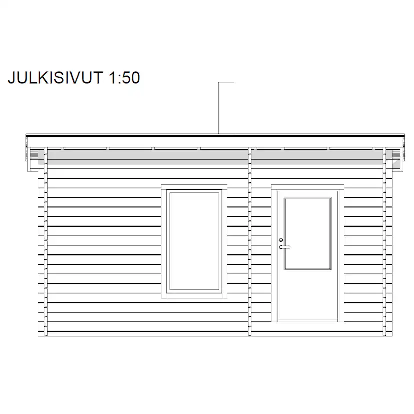 Bastu LP Garden 11,2 m² Modern Pulpettaktkonstruktion