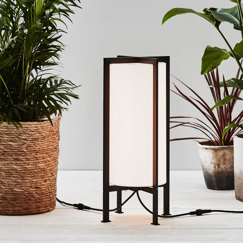Pollare Markslöjd Garden 24 Cylinder Ram 54cm 6W Vit/Svart