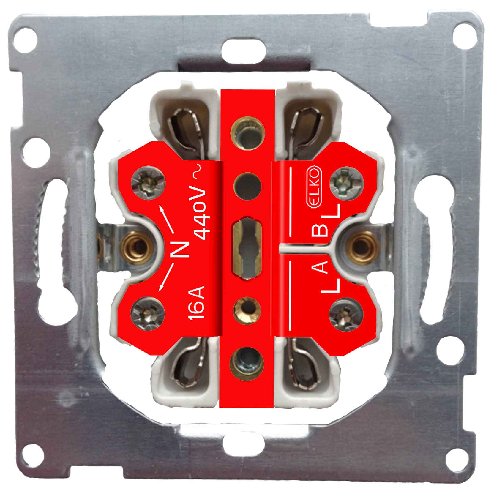 Vägguttag Elko Plus 2-Vägs Jordat
