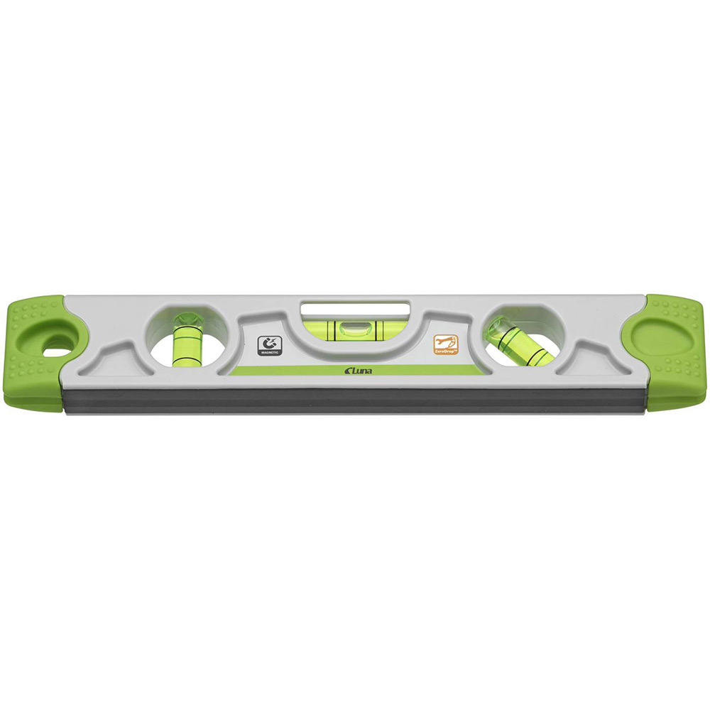 Torpedvattenpass Luna Tools av aluminium