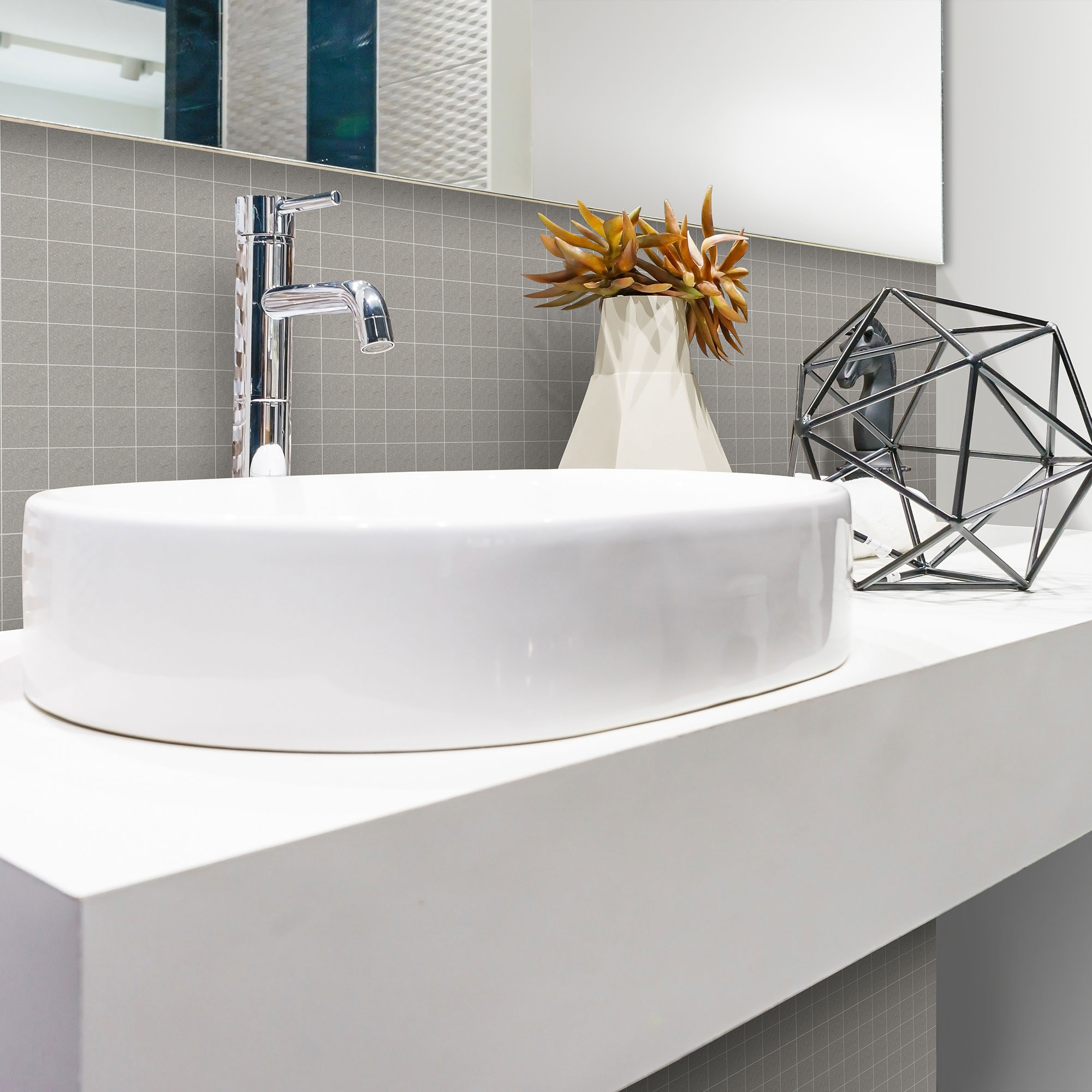 Klinkermosaik Arredo Archgres Gråbrun 2,5x2,5 cm