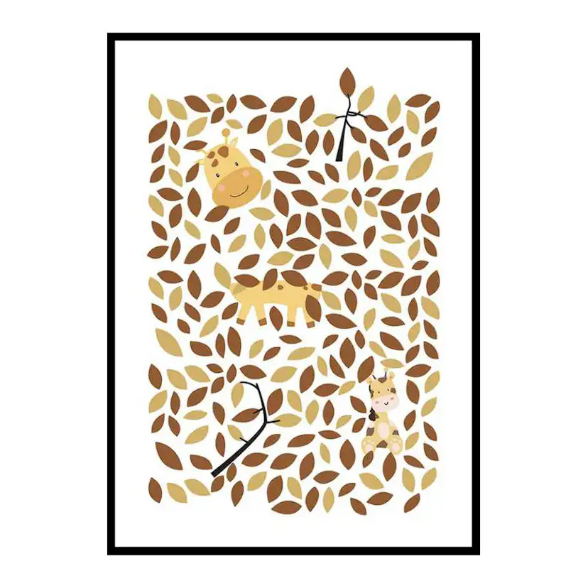 Poster Gallerix Hiding Giraffe 4106